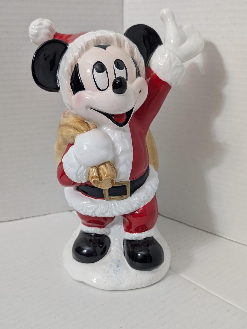 Vintage Schmid Santa Mickey Jingle Bell Rock Music Box